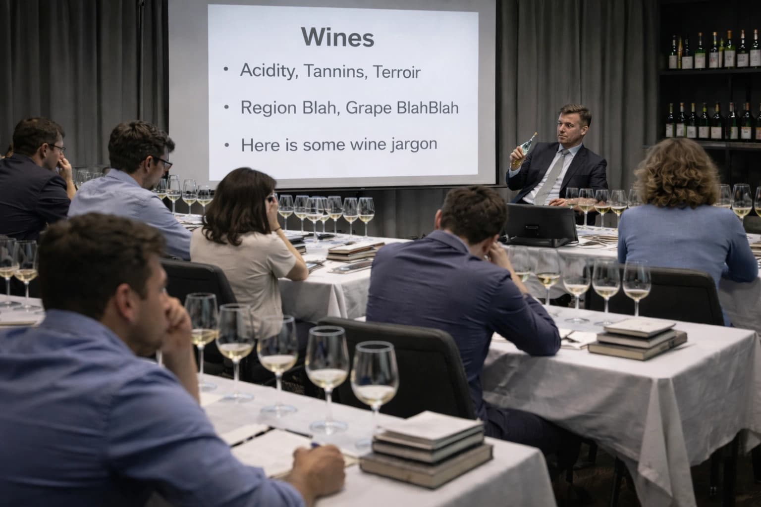 Traditional wine tasting